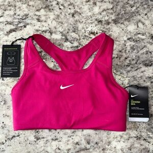 Nike Swoosh Sports Bra Classic Style Medium Support Dri Fit  Size Small NWT